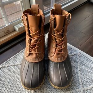 L.L Bean 8” Thinsulate Tan/Brown Waterproof Winter Boots